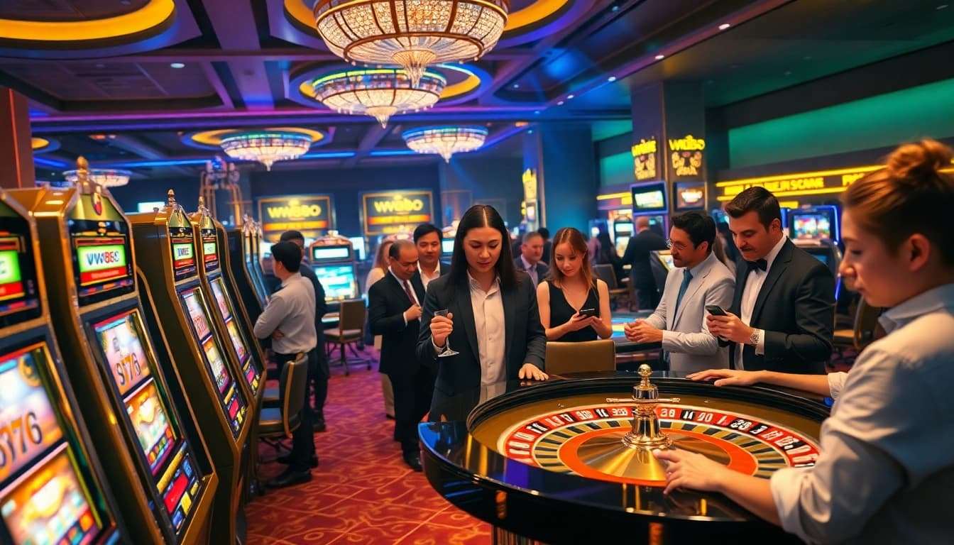 Experience the excitement of ww88 with players at a vibrant casino table.