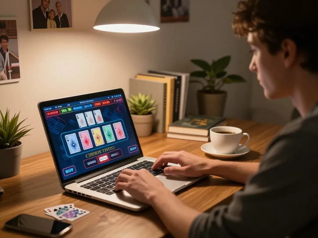 Player engaging in online casino action on good88a, featuring dynamic betting interface and focused concentration.