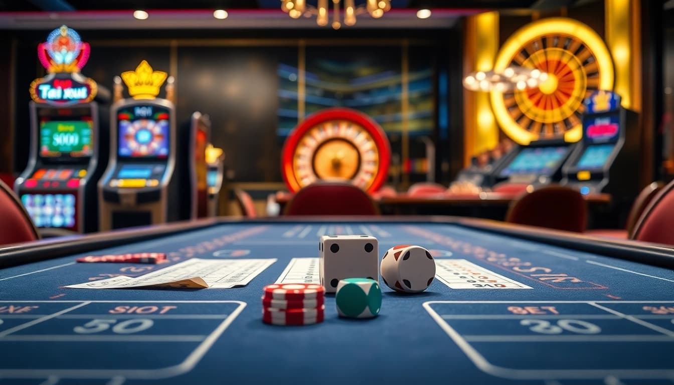 Engaging gamblers at Tài xỉu MD5 table with professional ambiance and strategic gameplay elements.