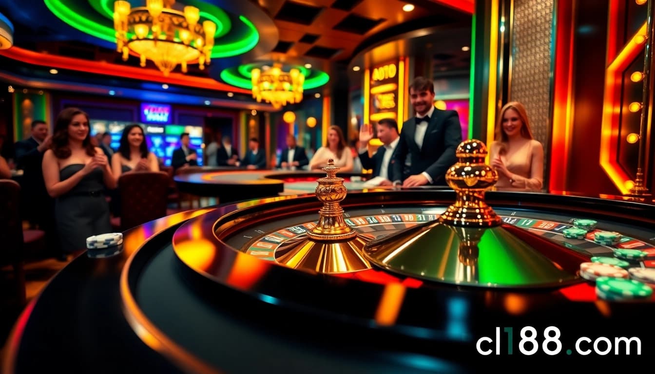 Experience the thrill of roulette at c168 com with vibrant casino games and excited players.