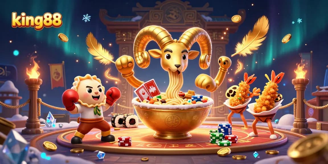 Engage with king88's thrilling casino experience featuring vibrant characters and dynamic gaming elements.