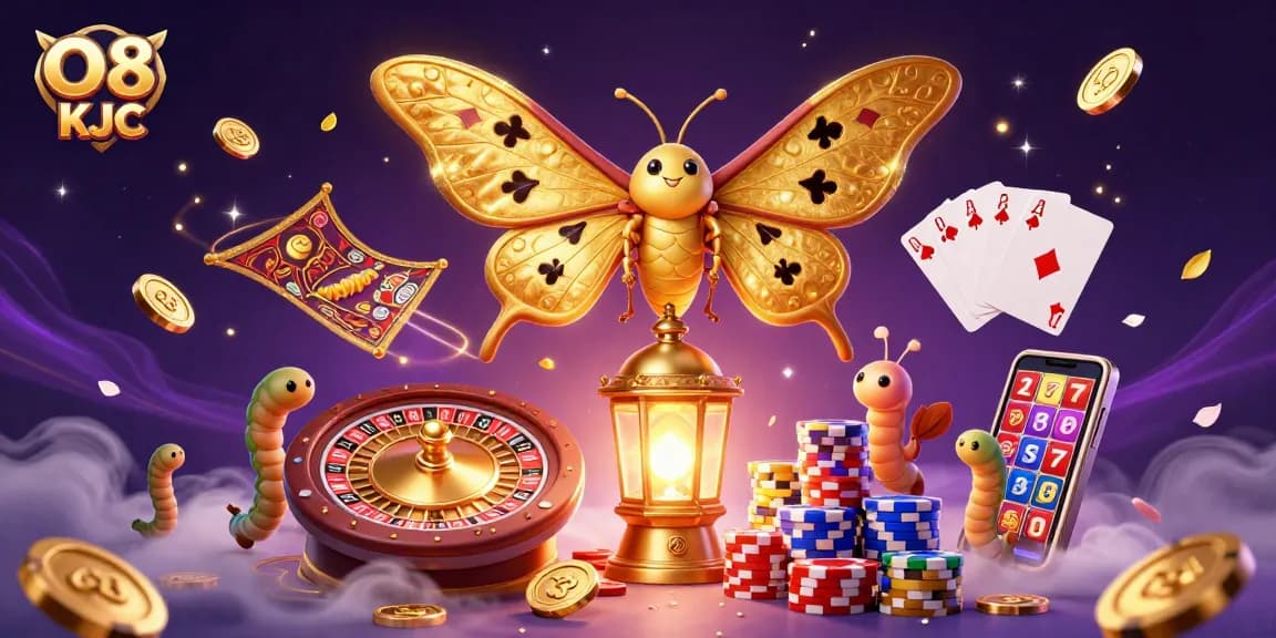 Experience the thrilling world of O8 KJC with a captivating casino scene full of vibrant energy.
