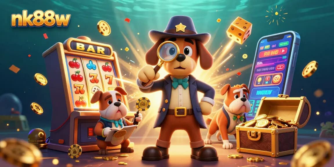 Uncover winning strategies with nk88w's vibrant casino treasure hunt featuring engaging characters and dynamic gaming elements.