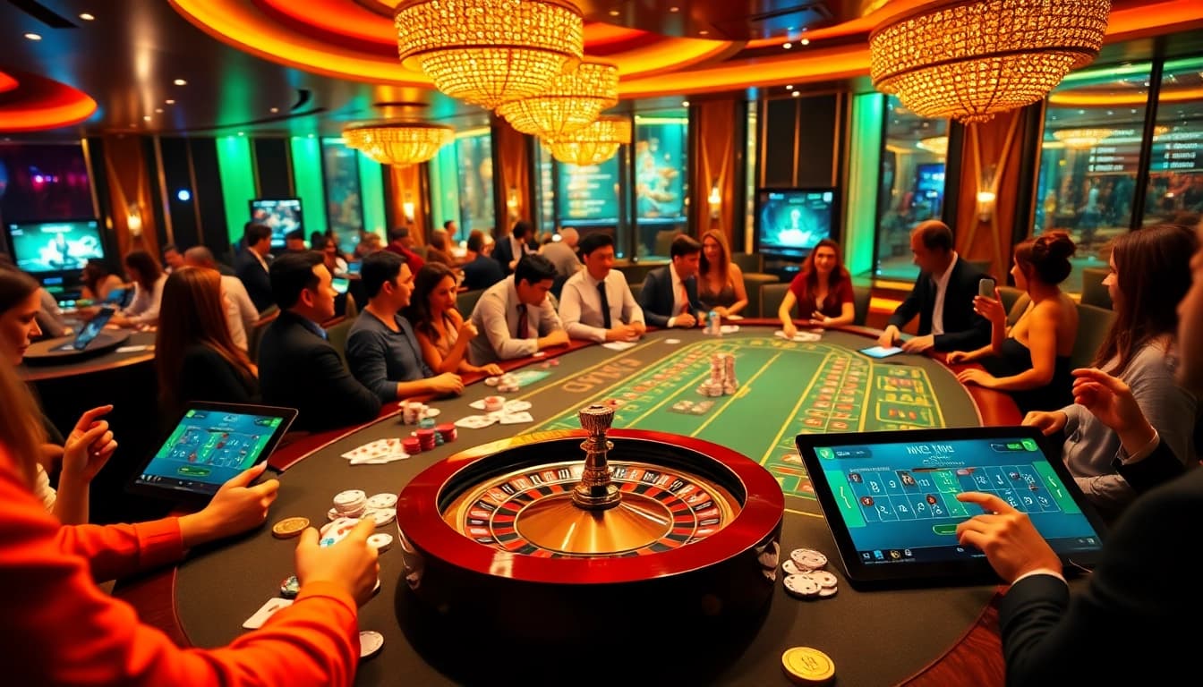 Experience the excitement of Haywin at a luxurious casino table with poker chips and cards.