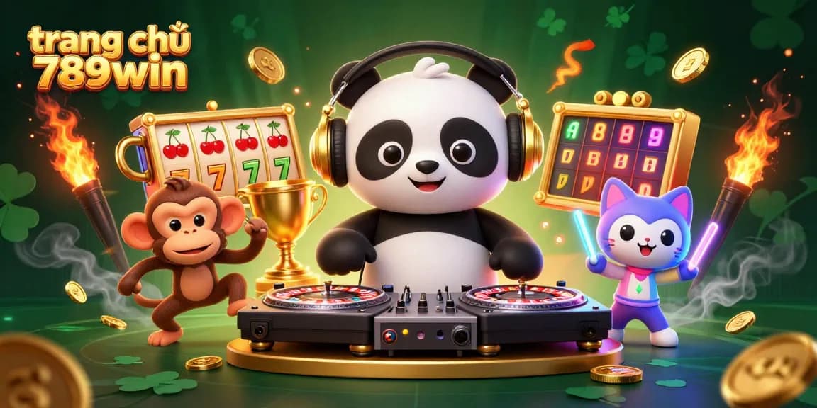 Spin and win with the lively characters at trang chủ 789win in this vibrant casino illustration.