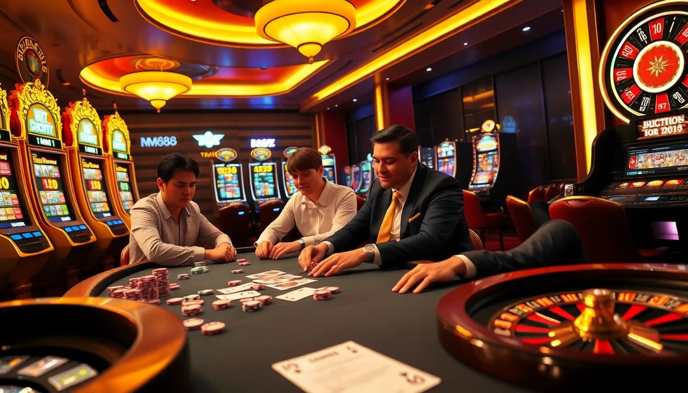 Immerse yourself in the excitement of gambling at https://mm88.bar/ with vibrant poker games and dazzling slot machines.