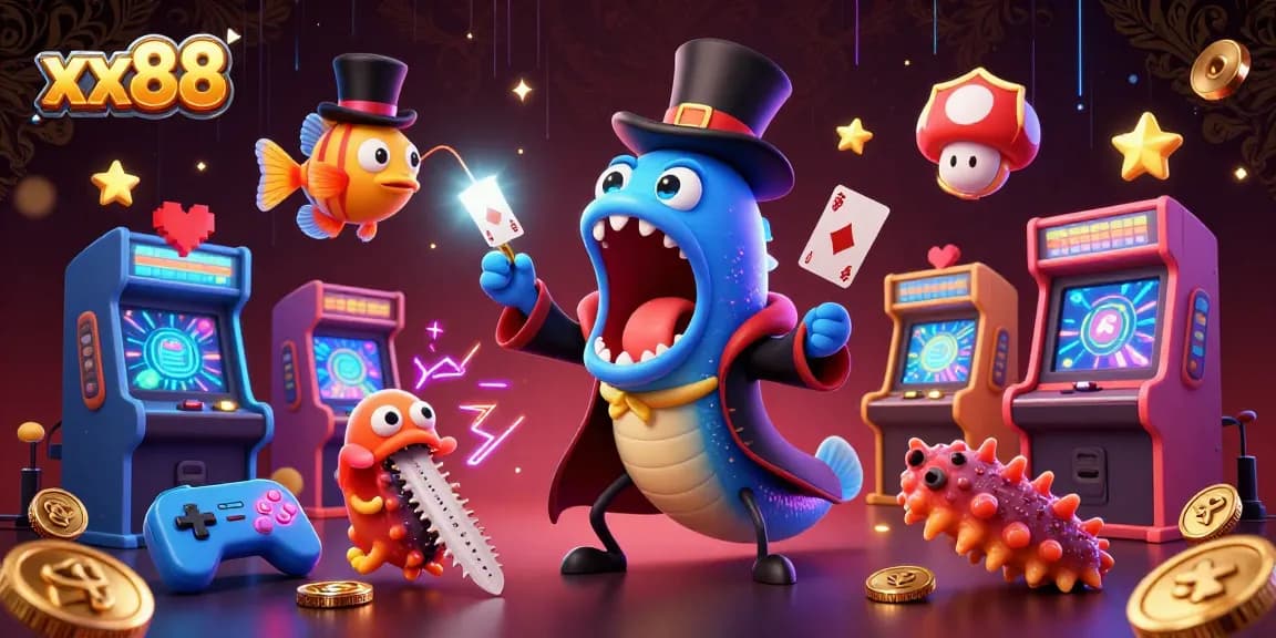 Engage in thrilling gameplay with xx88's vibrant 3D casino scene featuring magical characters.