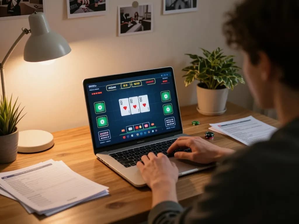 Engaging in strategic online poker gameplay on 789win, enhancing betting strategies at home