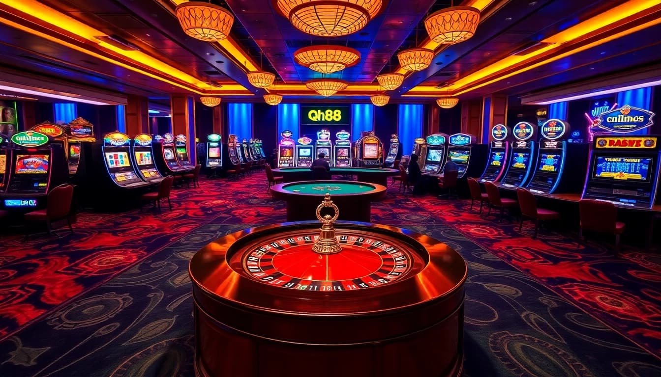 Experience the excitement at qh88 Casino with vibrant games and thrilling atmosphere.