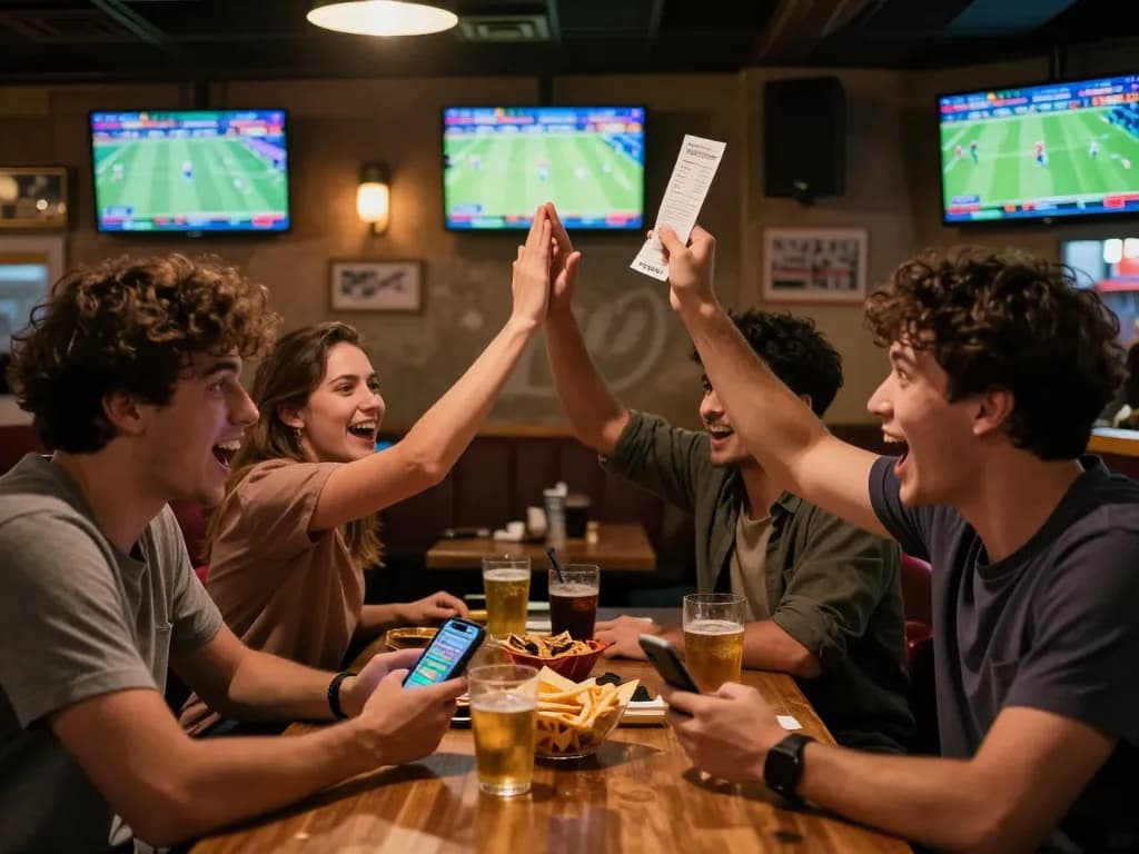 Witness the excitement of sports betting at TIP88 with friends while celebrating wins!