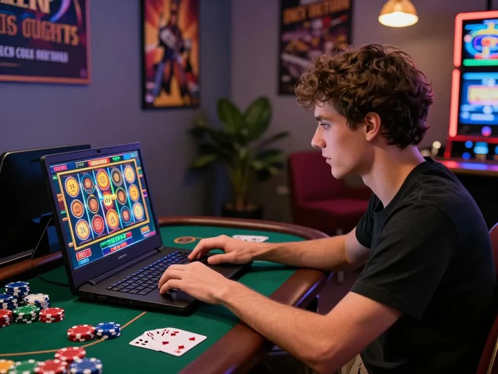 Exciting gaming atmosphere showing a player enjoying 23win online casino with vibrant graphics and engaging sound.