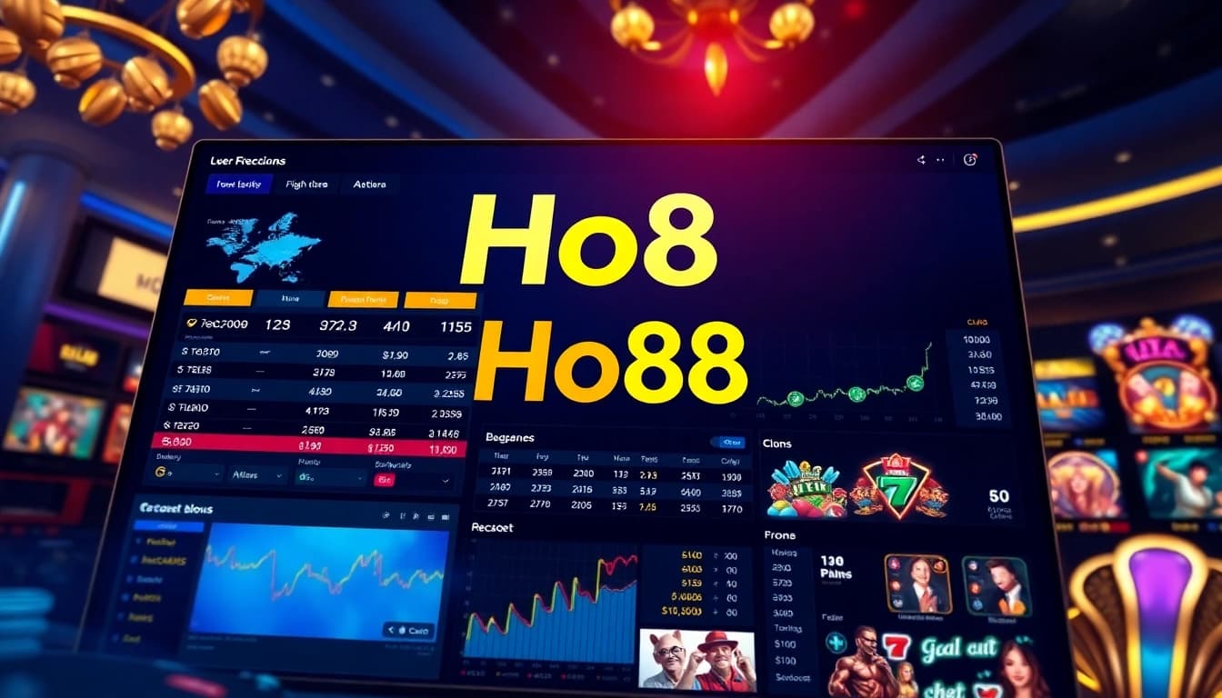 Ho88 online betting platform interface showcasing sports odds and casino games.