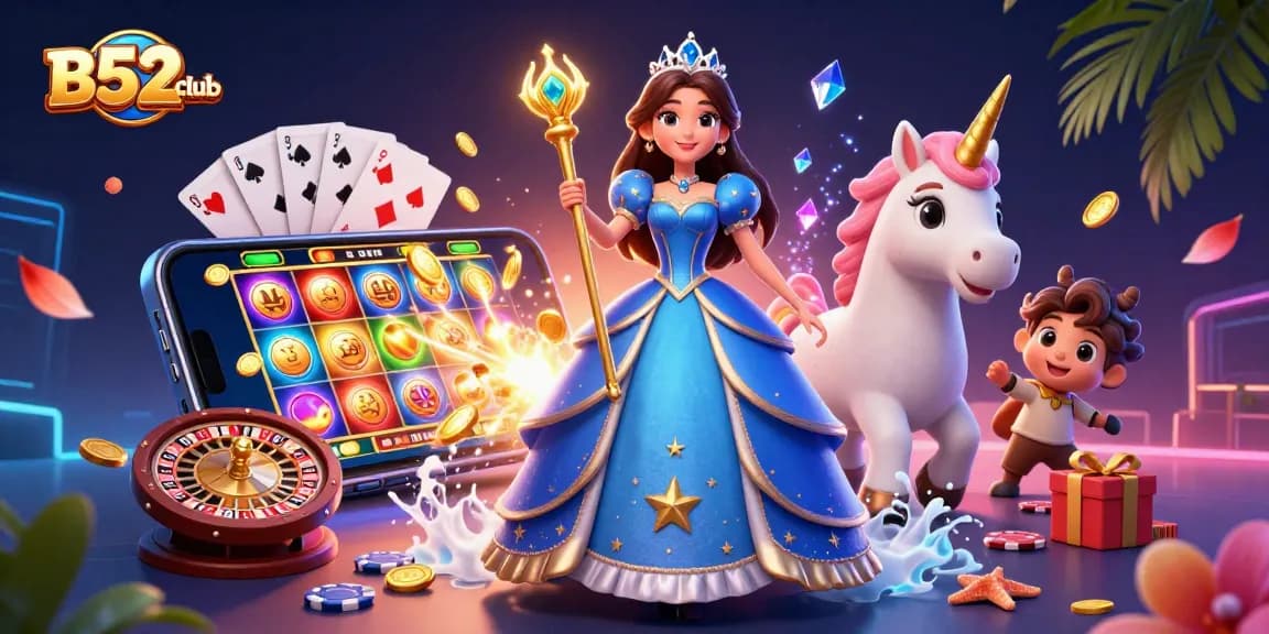 B52club captivates players with stunning gaming experience featuring vibrant slot games and enchanting characters.