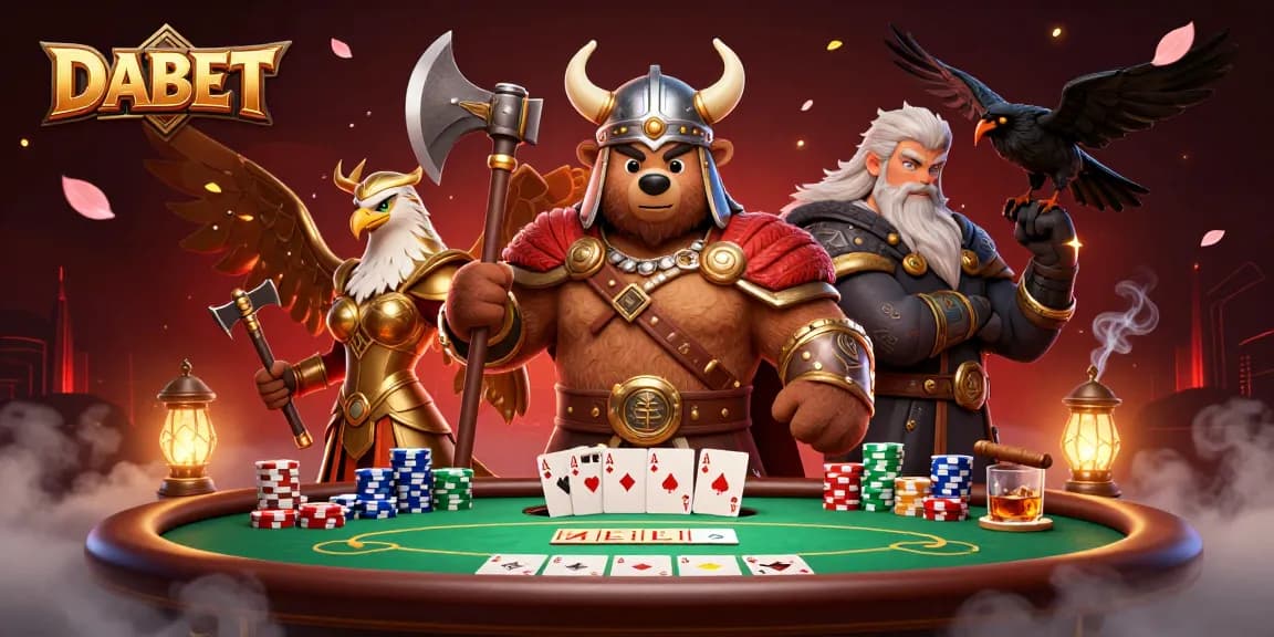 DABET offers thrilling poker battles with an army of mythical characters enhancing the gaming experience.