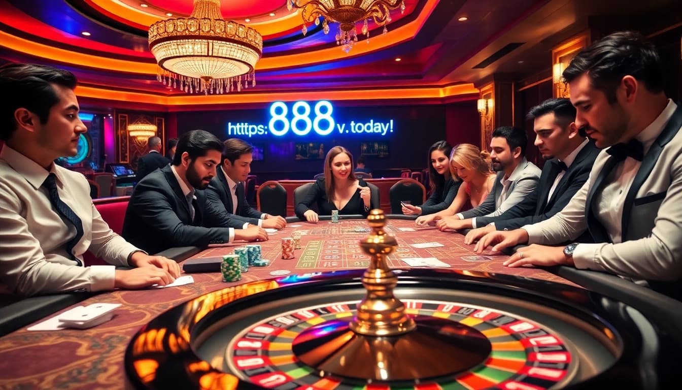 Experience the thrill of winning at 188V's exciting casino tables with cards and chips.