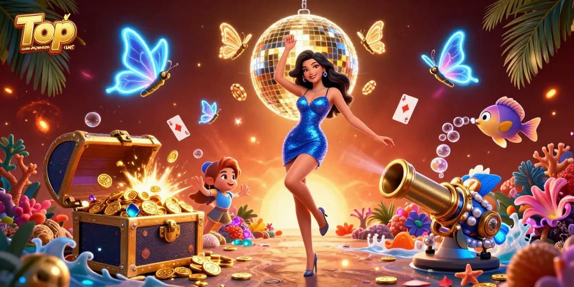 Explore exhilarating gaming at Top casinos not on gamstop UK with vibrant 3D illustration showcasing dynamic dance and casino visuals.