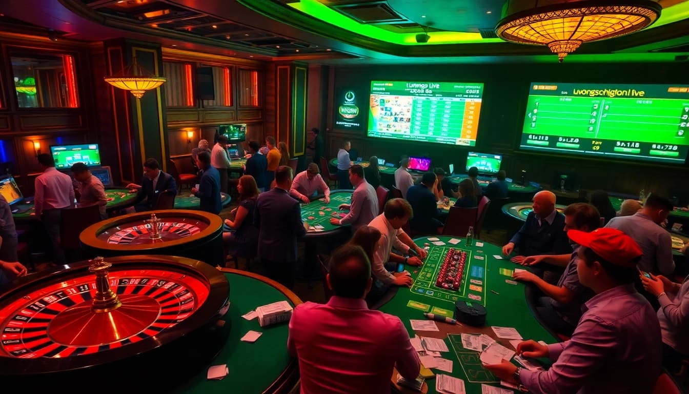 Experience the excitement of gambling with "luongson live" streaming, featuring thrilling poker and roulette action.
