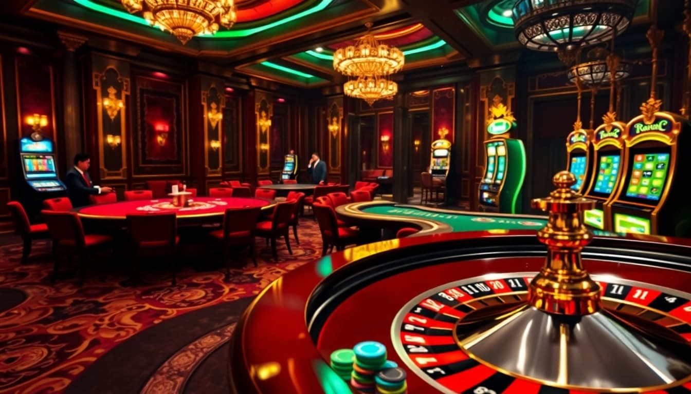 Experience the thrill of online gambling with https://kjc.uk.com/ at a luxurious casino table.