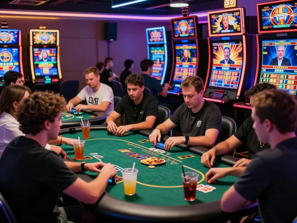Engaging online gaming experience on 789win.com with diverse players enjoying casino games and vibrant graphics.