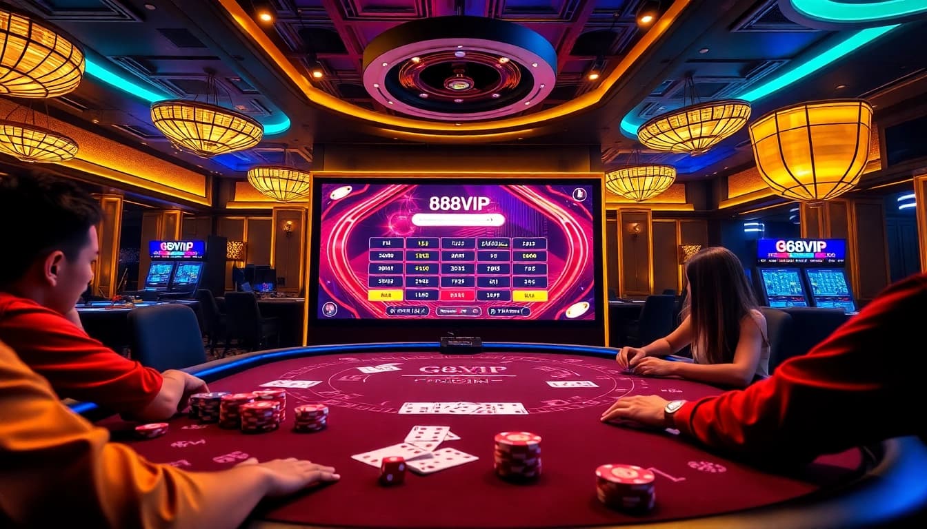 Join the excitement of Đăng Ký Nhà Cái 68VIP at a vibrant online casino interface.
