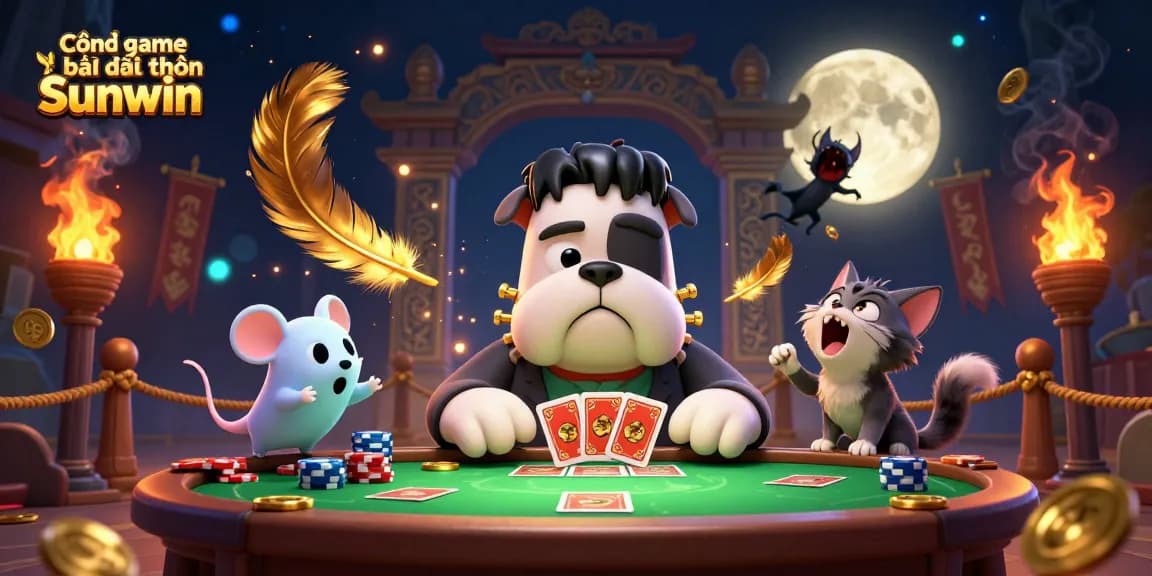 Join the fun at Cổng game bài đổi thưởng Sunwin with exciting character interactions and vibrant casino elements.