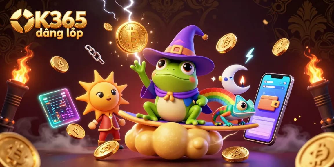 Engage with OK365 đăng nhập for an electrifying gaming experience filled with golden coins and vibrant characters.