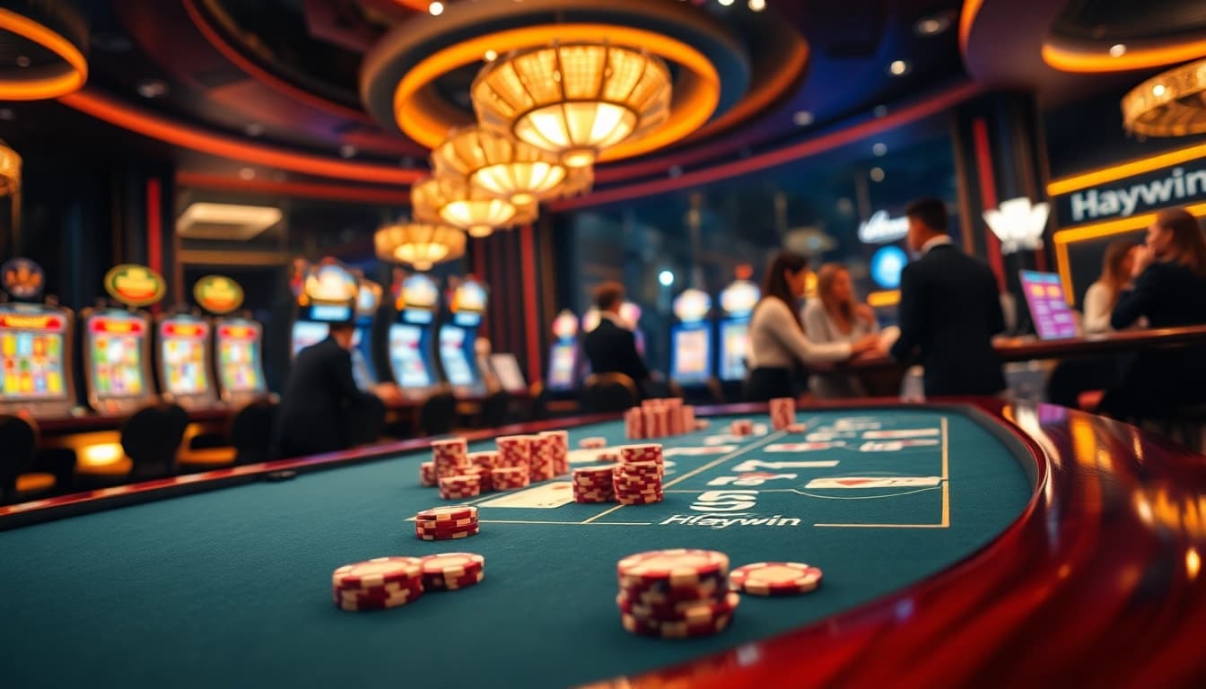 Experience thrilling games at Haywin casino with vibrant tables and exciting gameplay.