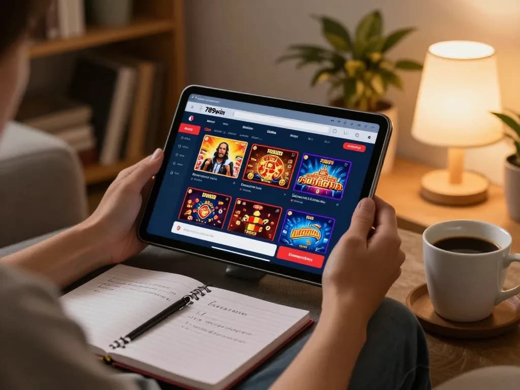 Engaging with the 789win đăng nhập interface while strategizing for online gambling activities.