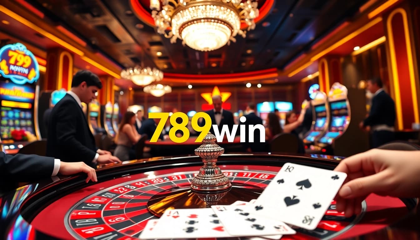 Experience 789win vip with exciting roulette gameplay surrounded by glamorous casino elements.