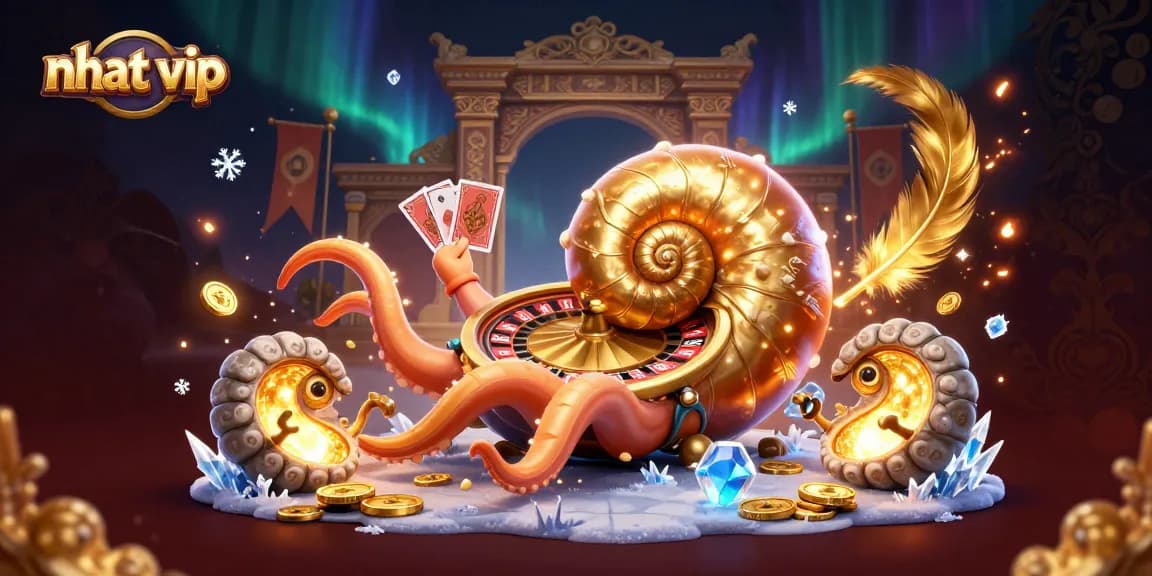 Experience exhilarating gameplay at nhat vip with the ancient giant nautilus casino scene