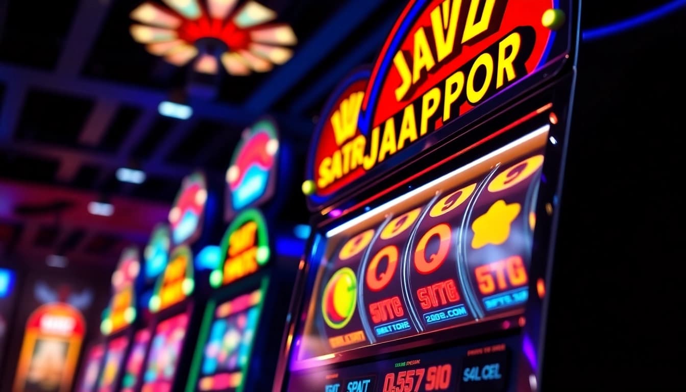 Exciting view of aman788 slot resmi with vibrant colors and engaging slot machine interface.