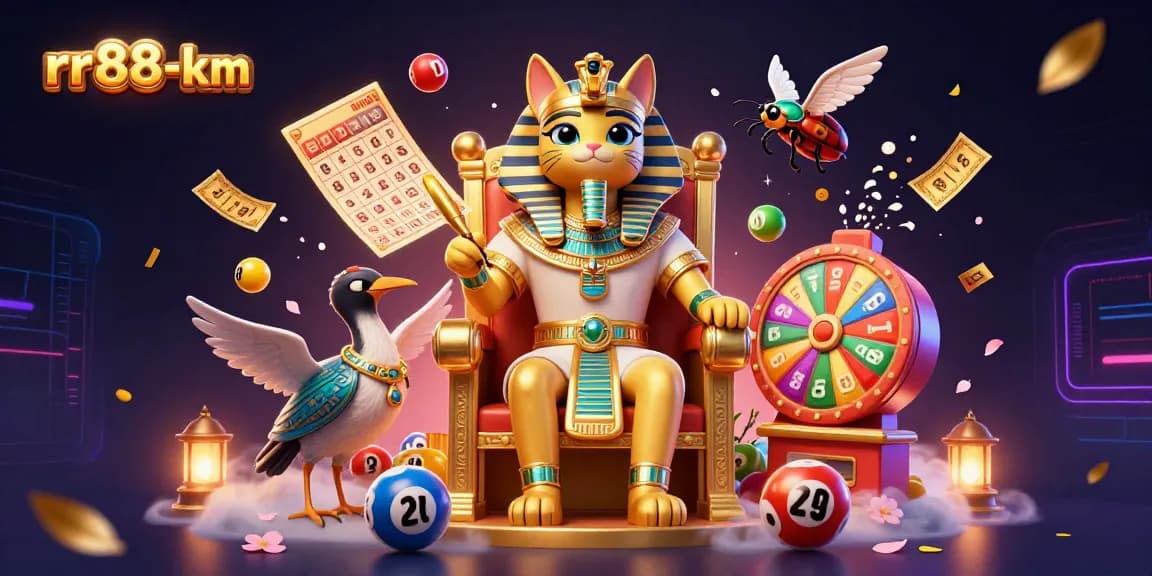 Engage in thrilling gambling fun with rr88-km's vibrant lottery scene filled with excitement and chance.