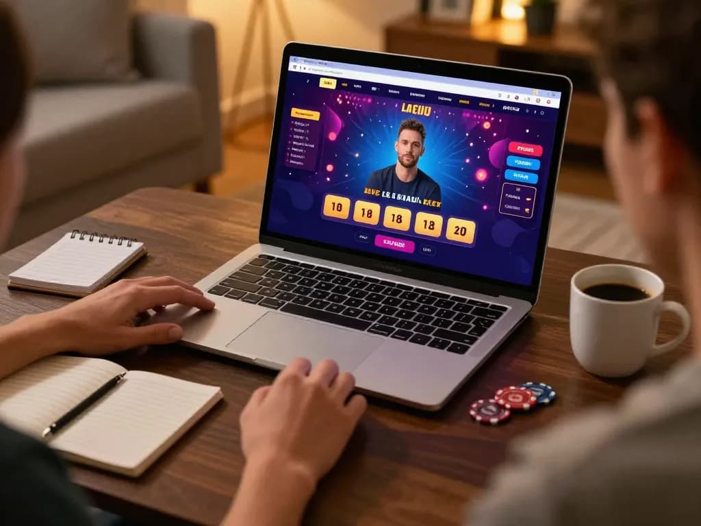 Player enjoying a live dealer blackjack session on debet's online casino platform