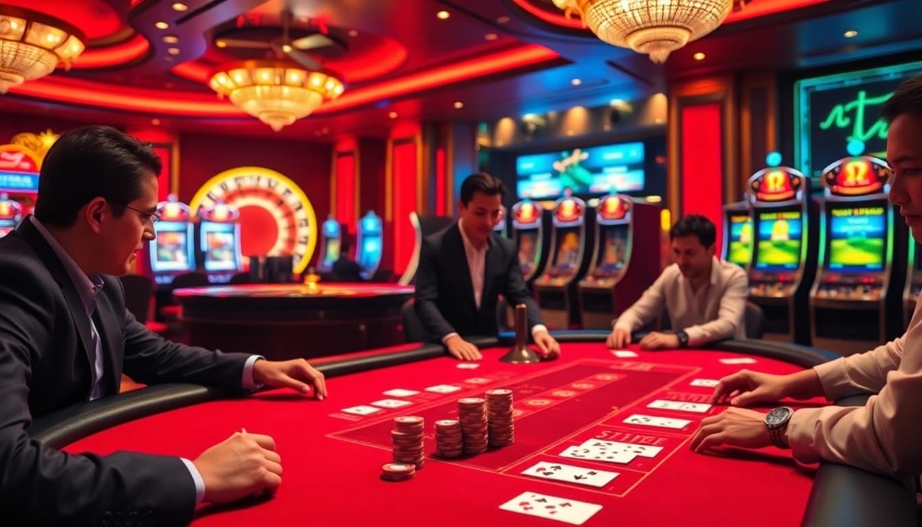 Experience thrilling gambling moments at OK 8386's live dealer table with high-end gameplay.