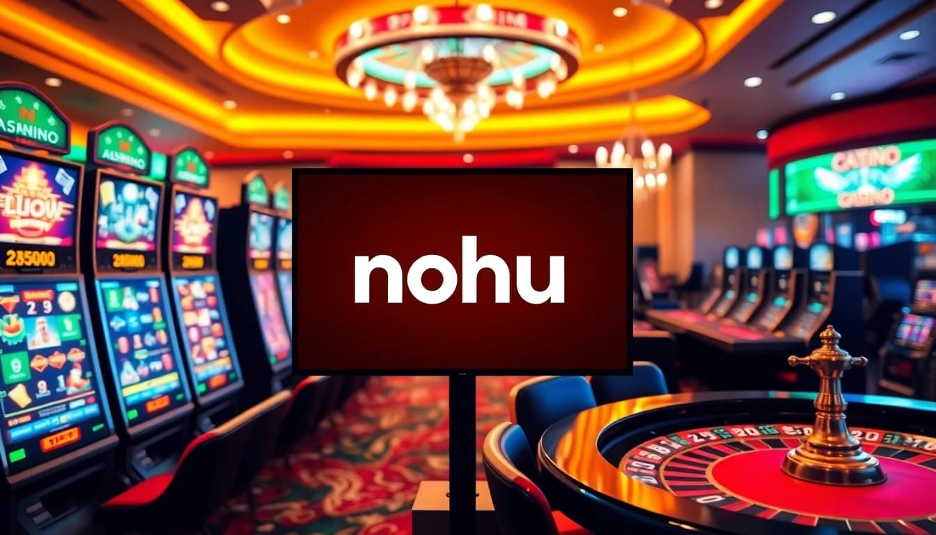Experience nohu gaming excitement with vibrant slot machines and poker tables.