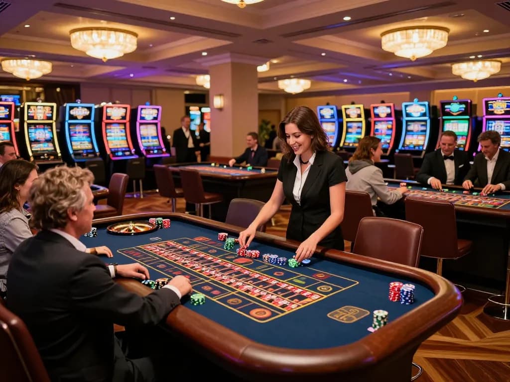 Experience thrilling gameplay at 789betgo's elegant casino tables with vibrant atmosphere and dynamic action.