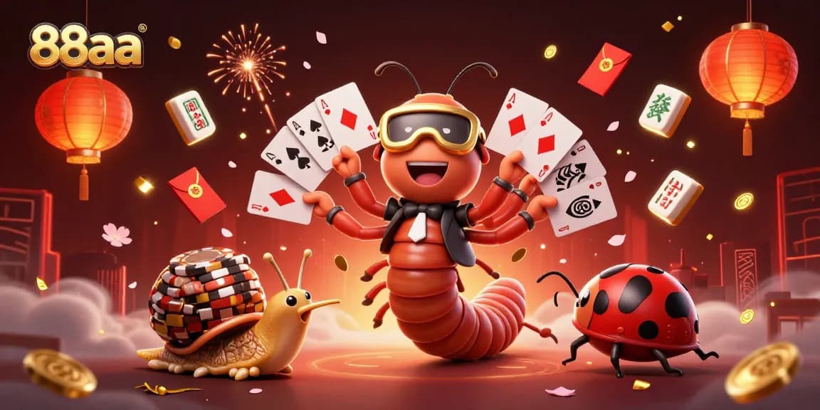 Experience exciting gameplay at 88aa with lively characters and delightful casino elements in a dynamic scene.