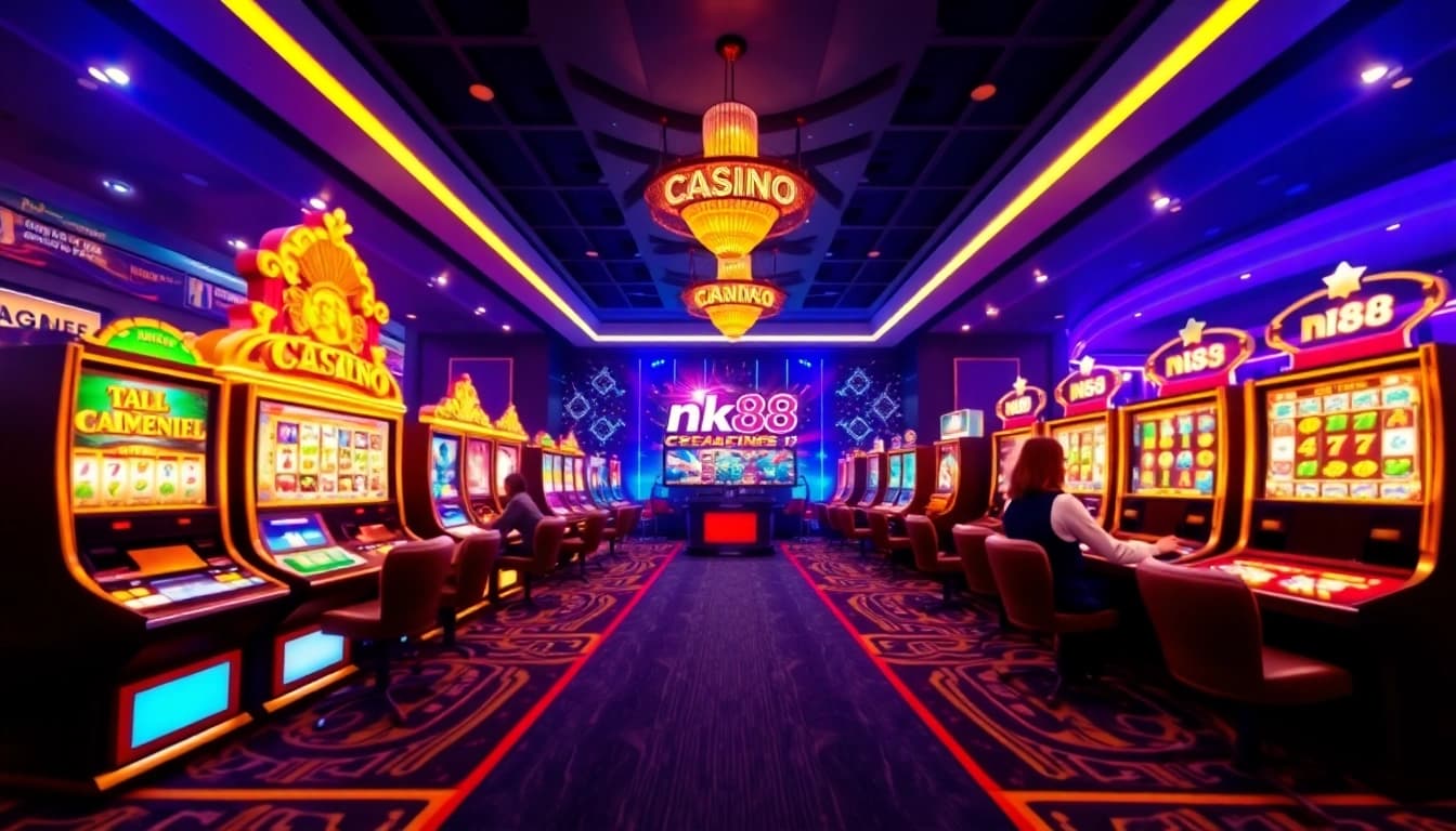 Experience thrilling games at nk88's modern online casino with vibrant visuals and engaging interface.