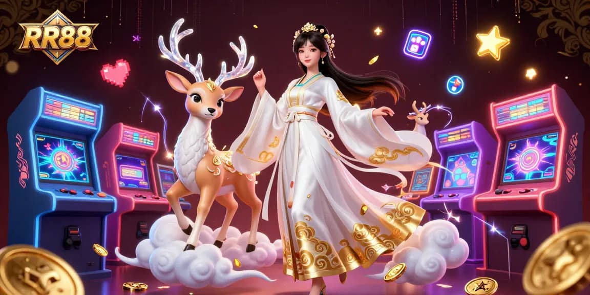 Experience thrilling gameplay at RR88 with dynamic casino elements and vibrant characters.