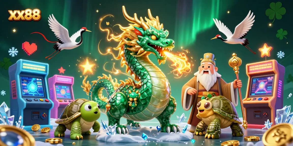 Experience the thrill of winning big with xx88 in this vibrant, dynamic casino illustration.