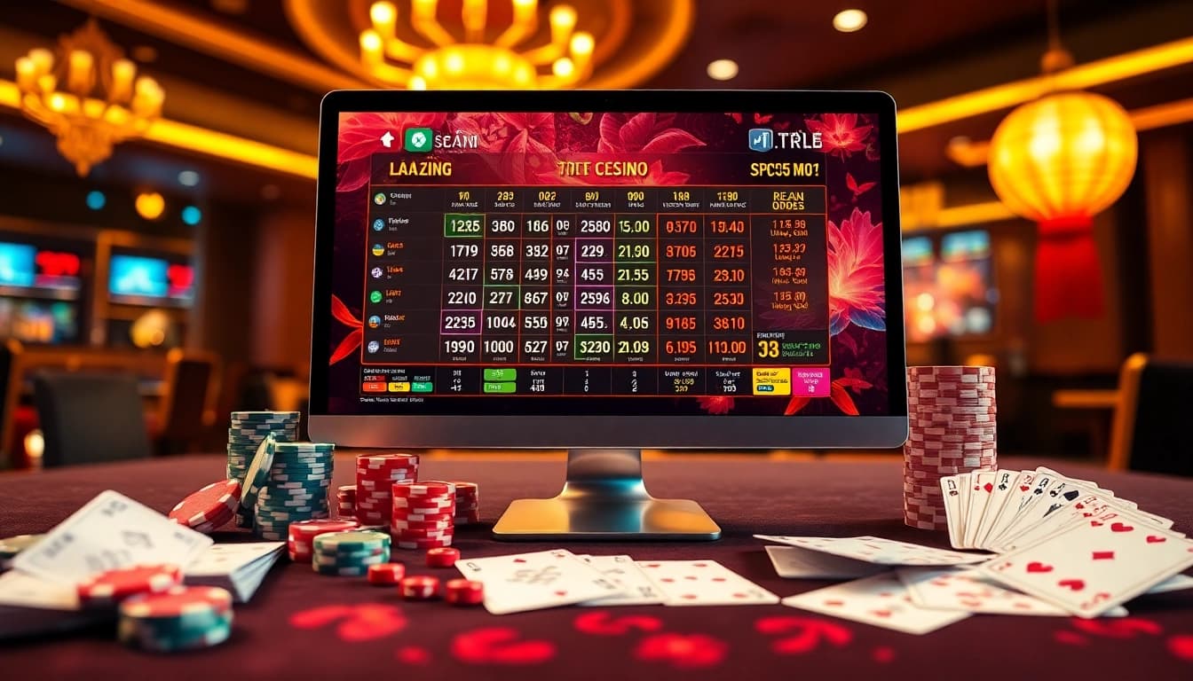 Engaging lô đề trực tuyến platform displaying real-time betting odds and digital lottery interface