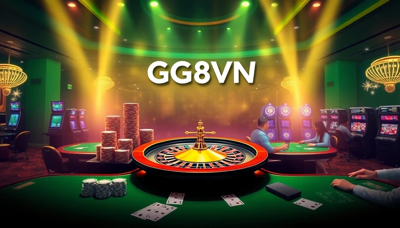 Engage with thrilling online gambling experiences at GG88VN Asia featuring vibrant casino visuals.