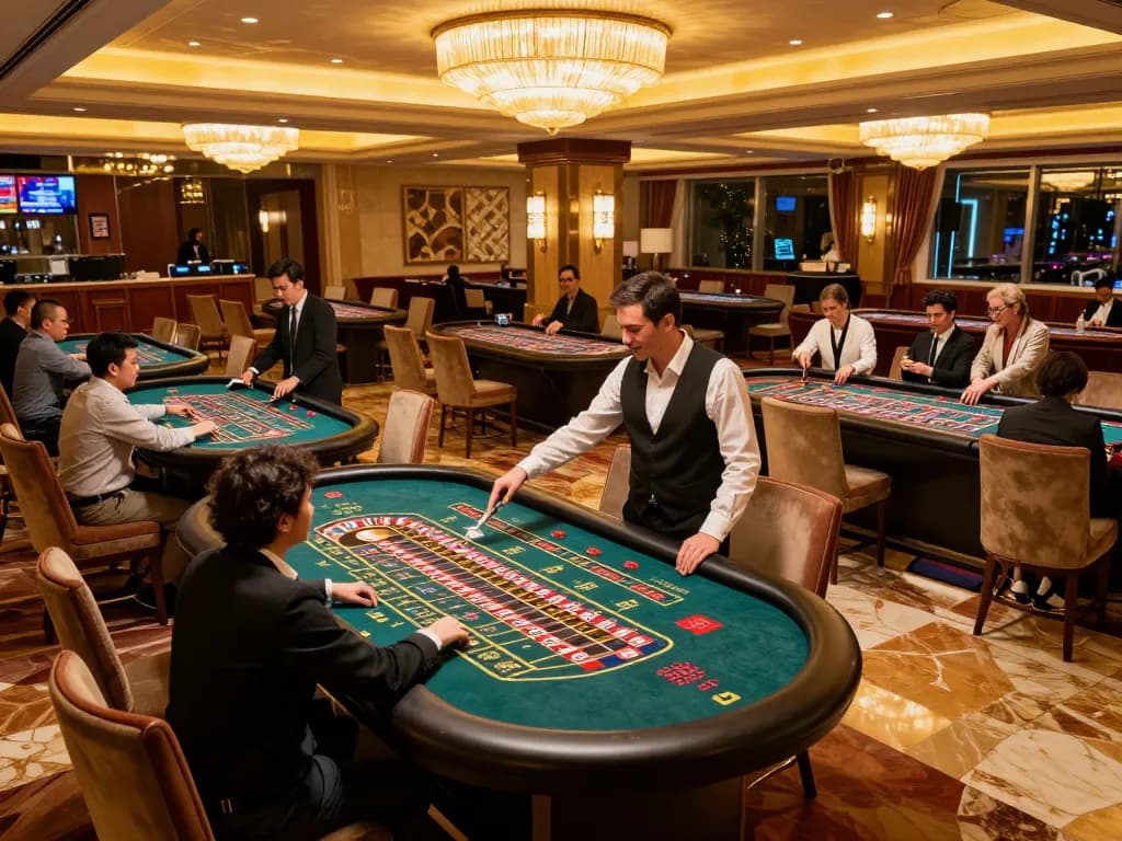 Watch players engaging strategically at roulette tables in lively casino atmosphere with Go 88 excitement.