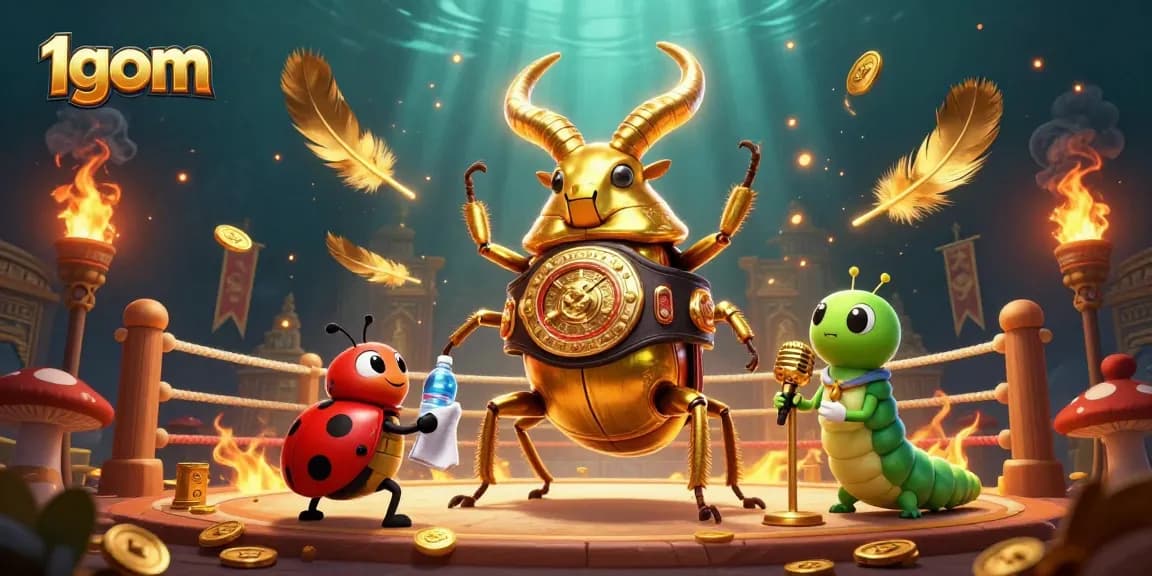 1gom provides dynamic sports betting visuals with a vibrant arena and engaging characters, enhancing your betting experience.
