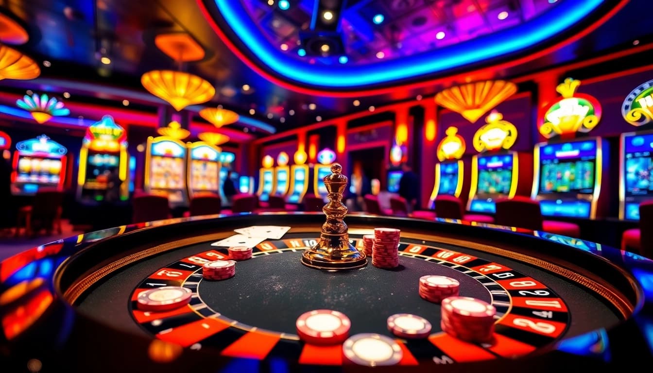 Win at https://rr88.black/ with an exciting roulette table and vibrant casino ambiance.
