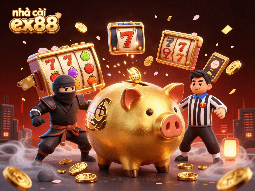 Celebrate wins with nhà cái ex88 in this vibrant casino scene packed with excitement.