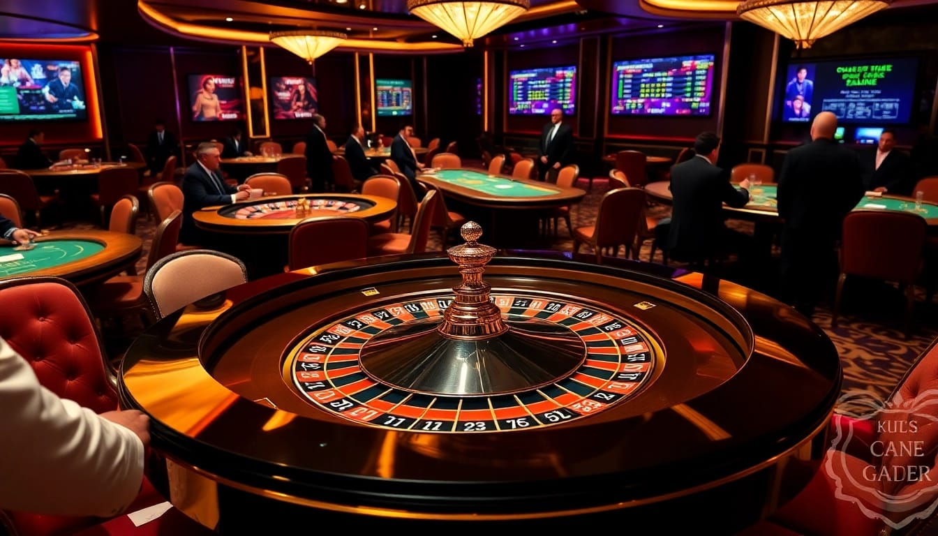 Experience excitement at G28 with a vibrant casino scene featuring a stylish roulette table and eager players.