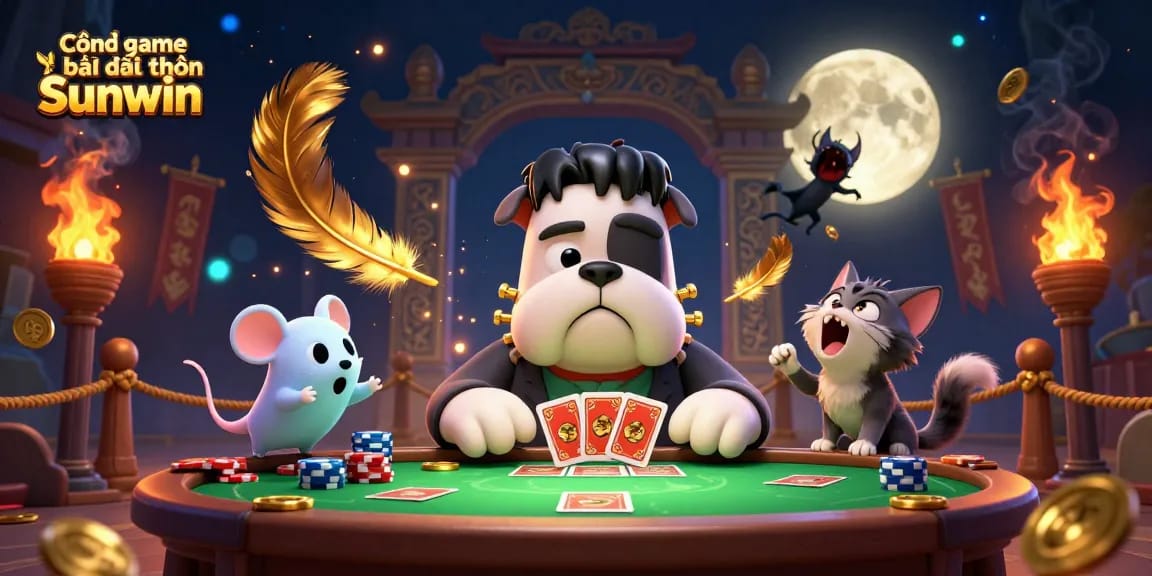 Join the fun at Cổng game bài đổi thưởng Sunwin with exciting character interactions and vibrant casino elements.