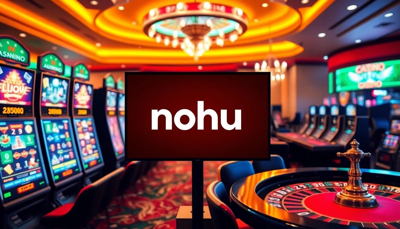 Experience nohu gaming excitement with vibrant slot machines and poker tables.