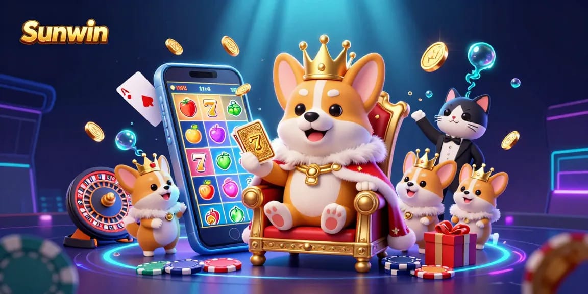 Spin and win big at Sunwin's vibrant online casino with dynamic characters and games.